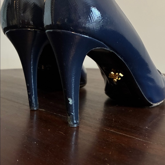 Prada Navy Blue Women's Heels Size 41 - Picture 5 of 8